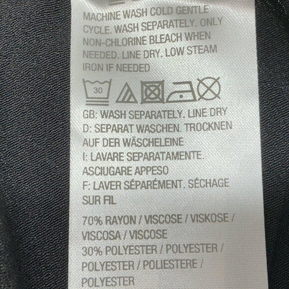 1X Dress Pants Linea by Louis Dell'Olio Black Pebble Crepe So Nice - Picture 7 of 8